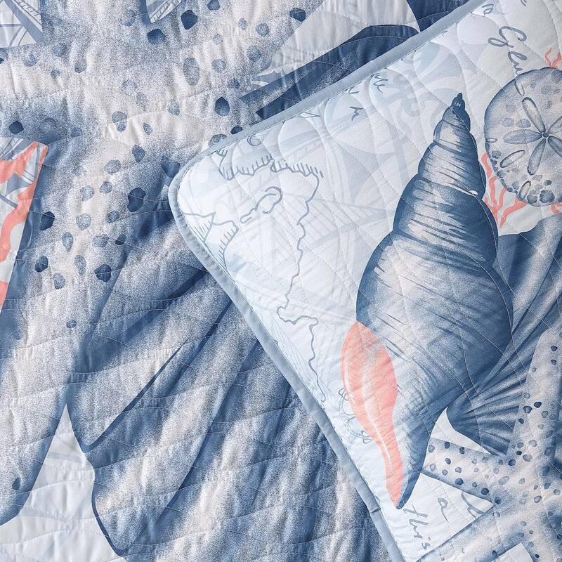 Caribbean Joe Coastal 3PC Quilt Set