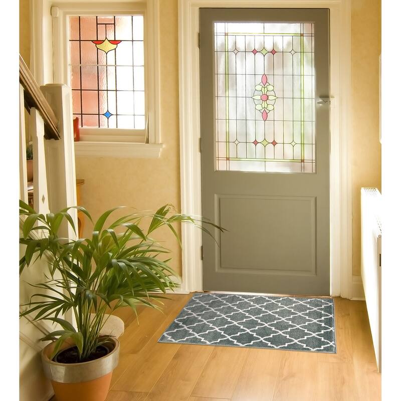 SUSSEXHOME Stair Treads Non-Skid Multi-Color Safety Stair Mat, Landing Rug
