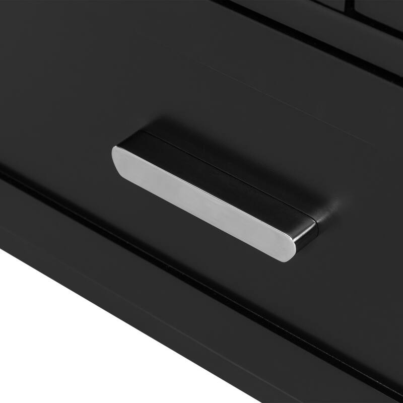 Modern 24" Bathroom Vanity with Ceramic Sink - Soft-Close Door with Double Shelf, 3 Drawers,for Small Spaces