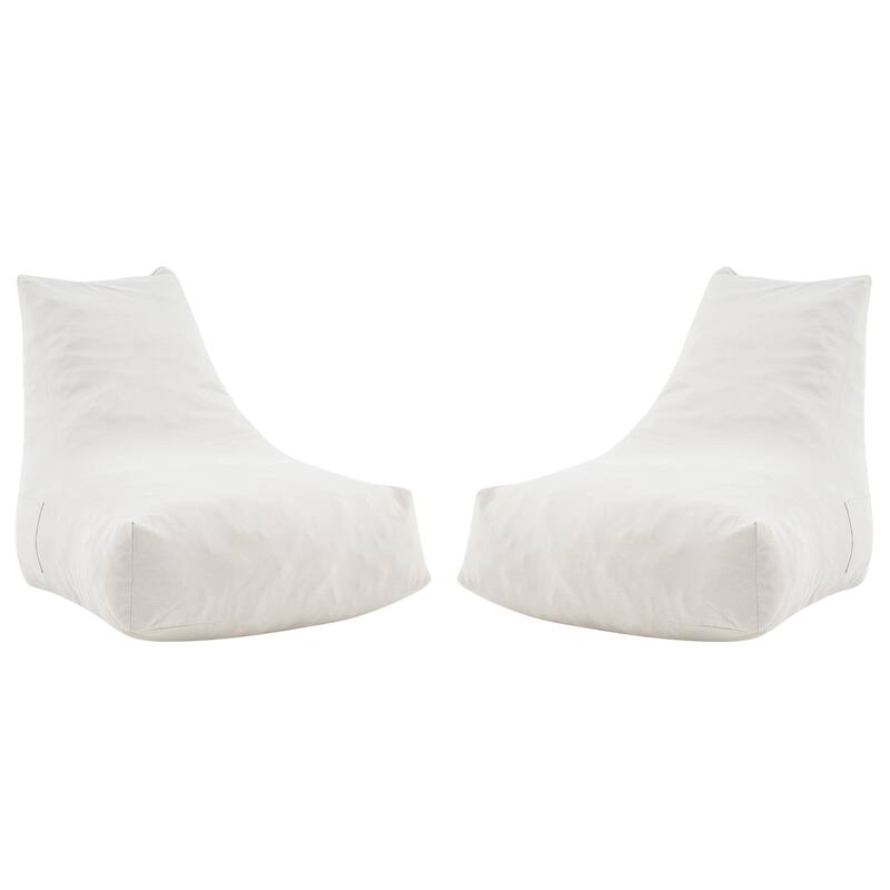 Christopher Knight Home - Lila Outdoor Patio Ergonomic Upholstered Bean Bag Chair with Shredded Foam Filled & Removable Cover