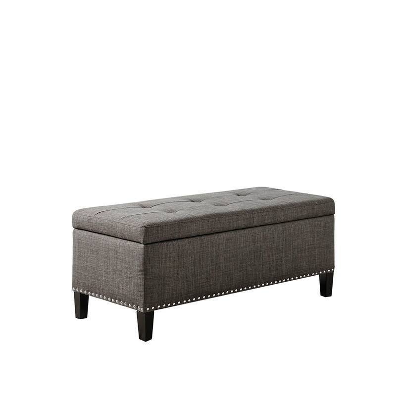 Elegant Mid-Century Modern Tufted Top Storage Bench - Perfect for Entryways & Bedrooms