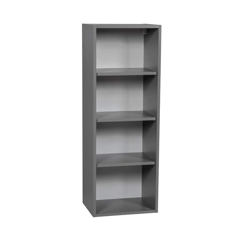 24" x 42" Wall Cabinet-Single Door-Grey - 24 x 42 x 12 - Clear