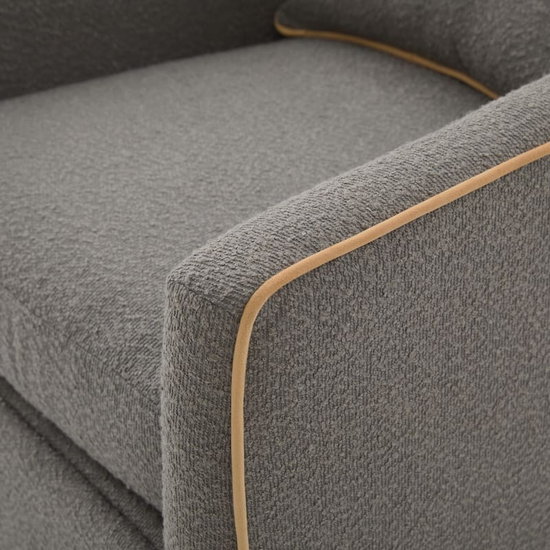 Swivel Accent Chair Upholstered Club Chair Barrel Sofa Chair for Living Room , Reading Corner, and Small Spaces