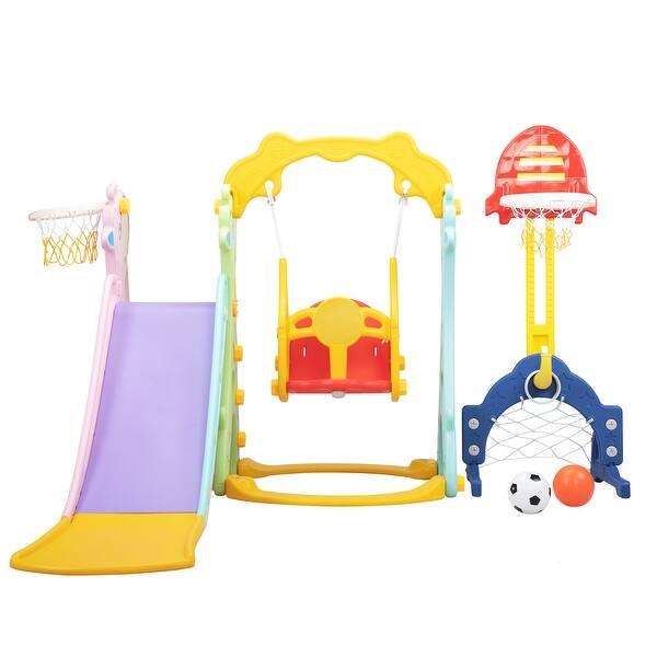 slide 2 of 9, 5 in 1 Slide and Swing Playing Set - N/A Multi
