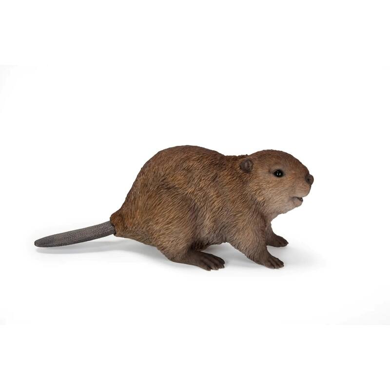 American Beaver Cub Outdoor Garden Statue - 13.75"