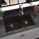 preview thumbnail 4 of 45, Karran Undermount Quartz Double-bowl Kitchen Sink