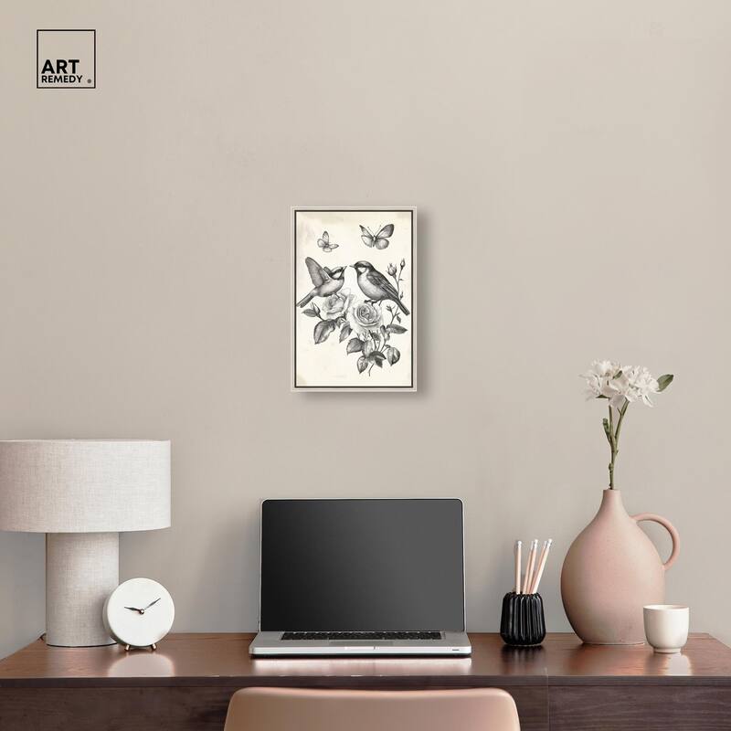 Perched Pair II Canvas by Art Remedy