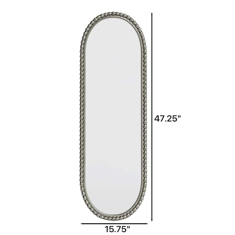 Antique Effect Iron Art Oval Retro Wall Hanging Mirror