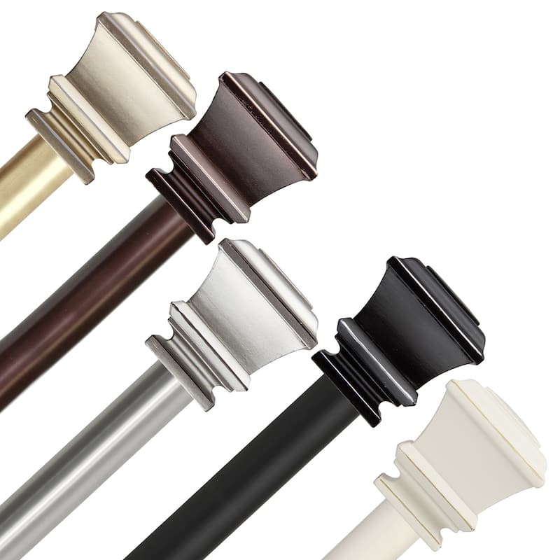 InStyleDesign Savre 1 inch Diameter Adjustable Curtain Rod