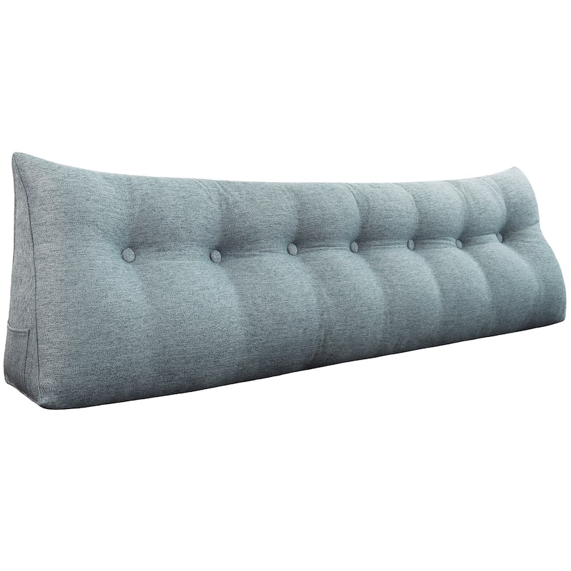 WOWMAX Bed Rest Wedge Pillow Bolster Reading TV Daybed Back Support - King