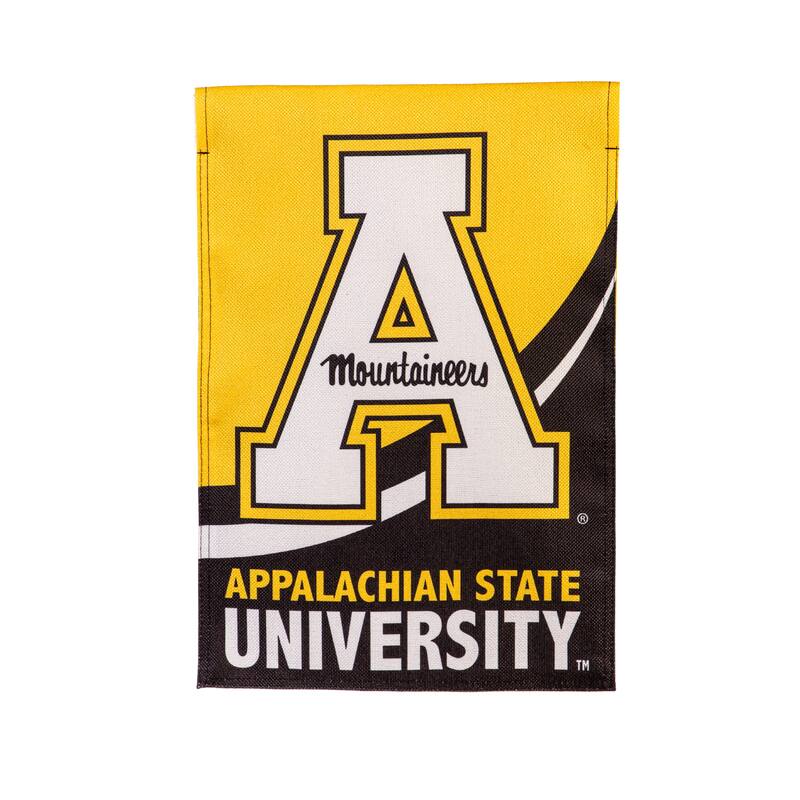 Appalachian State University Burlap Flag Garden Size