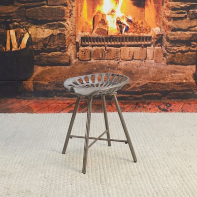 Tractor Seat Iron Stool - 18" - Black