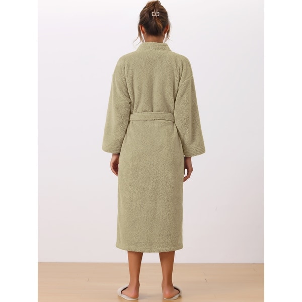 sachin and babi light blue dress Women's Pajamas Robe Bathrobe Robes Gown Pure Color Casual Comfort Soft  Home Daily Bed Coral Fleece Coral Velvet Terry Warm Hoodie Long Sleeve  Pocket Fall Winter Home Outfits 2026 main image 1
