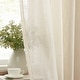 preview thumbnail 78 of 94, HLC.me Abbey Faux Linen Textured Semi Sheer Privacy Light Filtering Transparent Window Grommet Curtain Panels, Pair