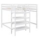 preview thumbnail 32 of 32, Transitional Style Multifunctional Wood Loft Bed Frame with Storage Wardrobe and Staircase,Full