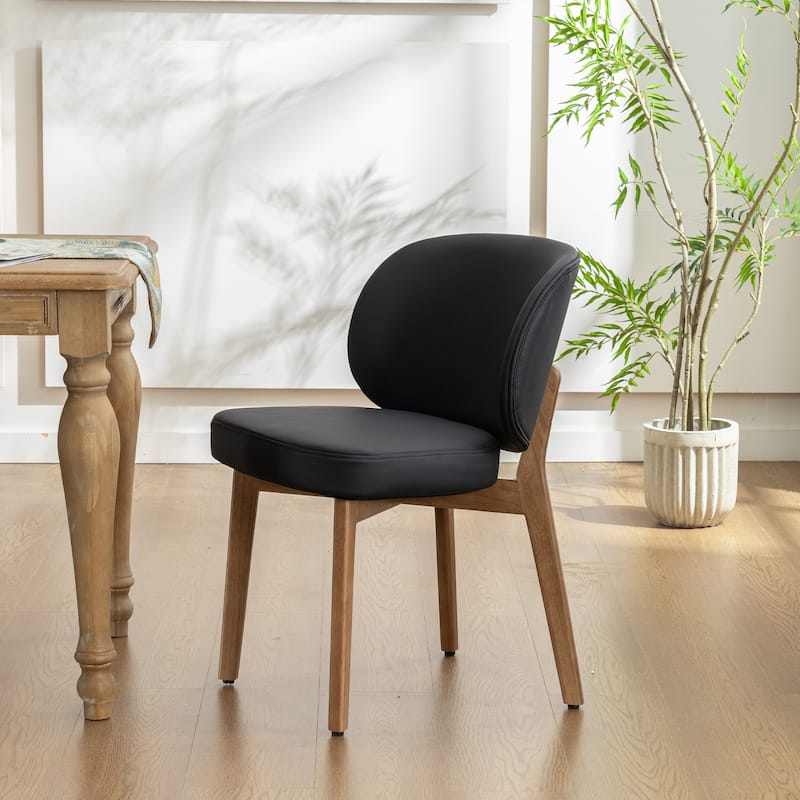 20" x 18.5" Seat Armless Single Dining Chair Modern Upholstered Kitchen Chairs