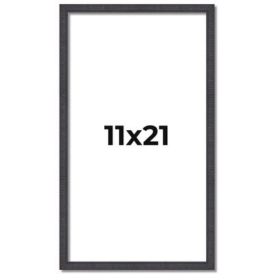 11x21 Frame Brown Solid Wood Picture Frame - Complete Modern Photo