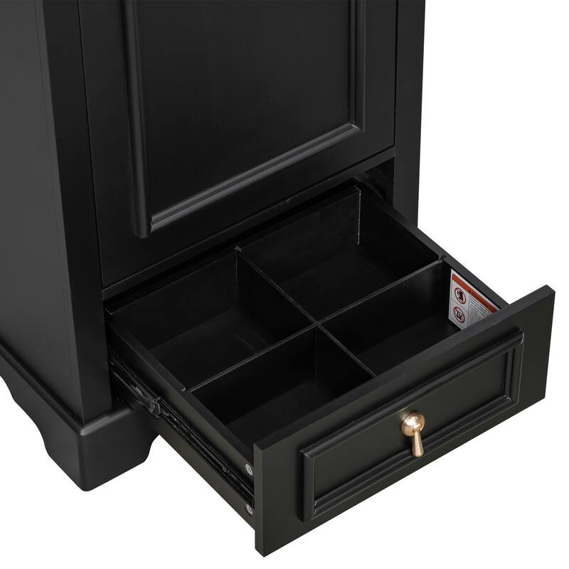 Bathroom Vanity with Sink, Bathroom Cabinet with Soft Closing Door, Storage Rack & Drawer, Free Standing Wood Vanity Set