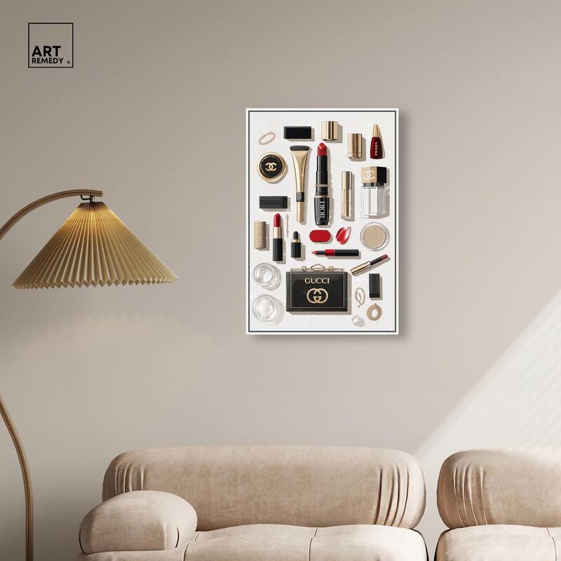 Luxury Makeup Collection II Canvas by Art Remedy