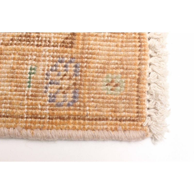 ECARPETGALLERY Hand-knotted Antalya Vintage Beige Wool Rug - 3'3 x 4'8