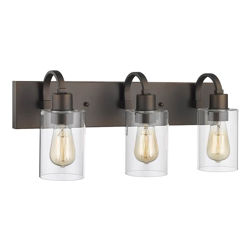 Bathroom Vanity Light Fixtures - Farmhouse Wall Light for Bathroom - 3-Light - Oil Rubbed Bronze 