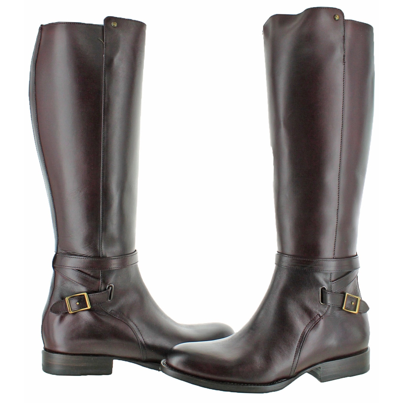Tall leather riding boots on sale clearance