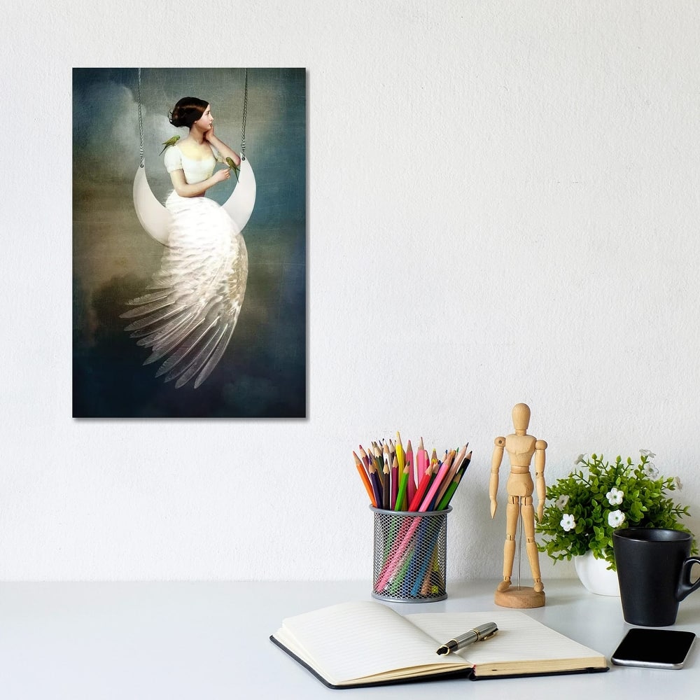 iCanvas "To The Moon And Back" by Catrin Welz-Stein Canvas Print