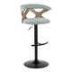 preview thumbnail 118 of 141, Carson Carrington Viby Adjustable Bar Stool with Rounded T Footrest (Set of 2)