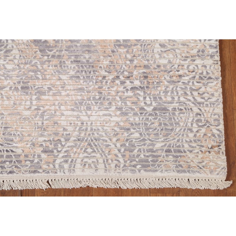 Modern Indian Accent Rug Handmade Indian Wool Carpet - 2'8"x 6'5"