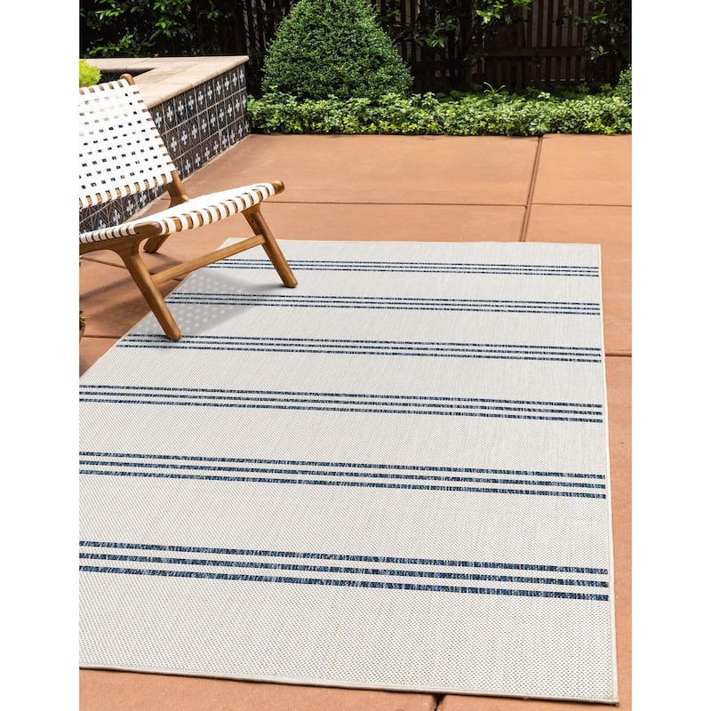 Outdoor Zrand Collection Area Rug - Ivory - 9'x12'