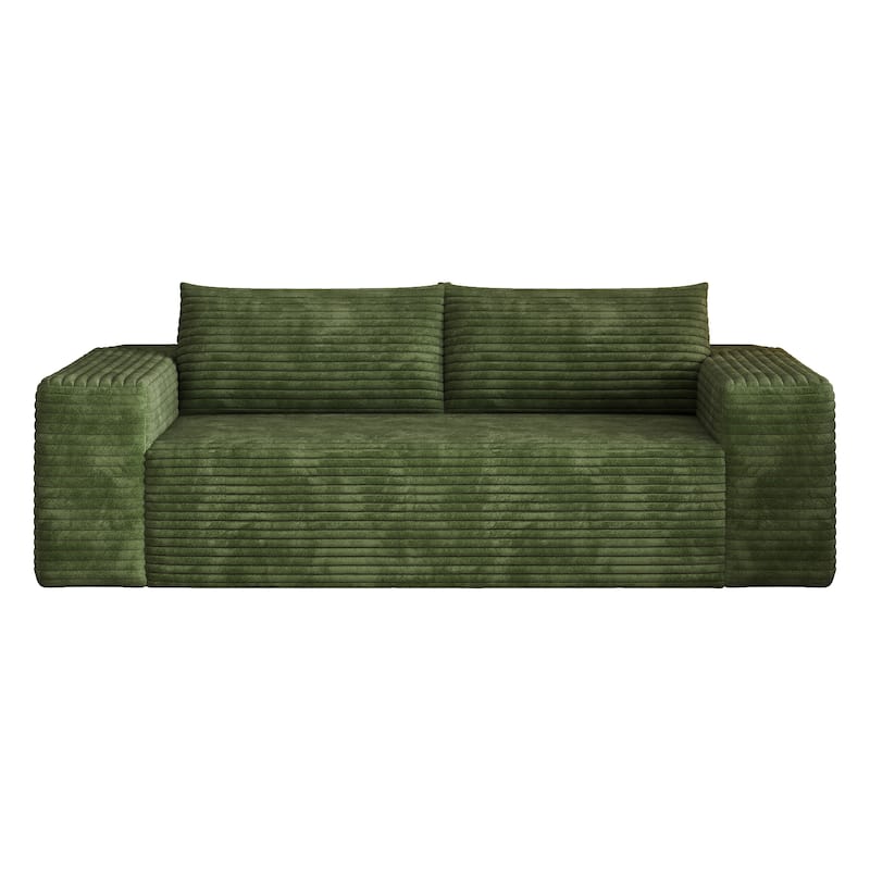 78.8" Corduroy Loveseat Sofa - Deep Seat, No Assembly Required, for Living Room, Bedroom, Apartment