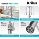 preview thumbnail 53 of 139, Kraus Britt Commercial 3-Function 1-Handle Pulldown Kitchen Faucet