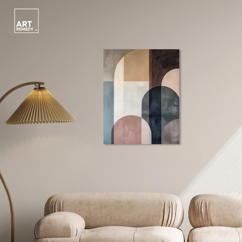Art Remedy Lost In Transformation Gallery Wrapped Abstract Shapes 1 Piece Canvas Wall Art