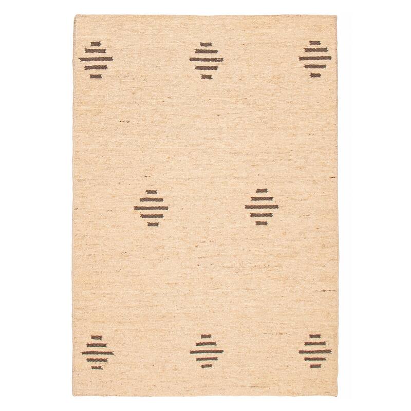 Marrakech Beige Kilim 5'2" x 7'6" - 5'2 x 7'6 - Beige - 5'2 x 7'6