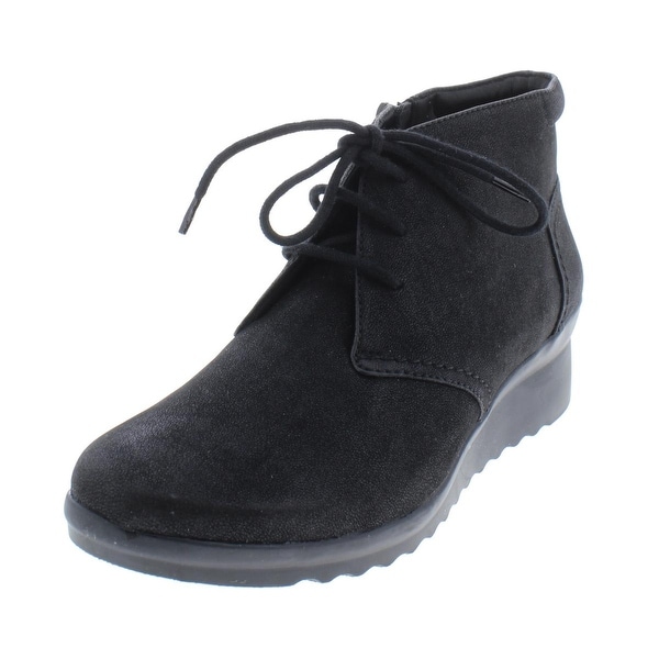 clarks womens black ankle boots