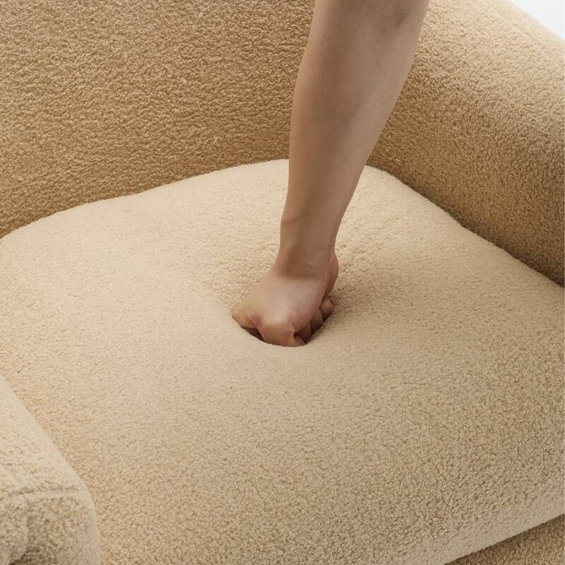 Modern Upholstered Barrel Accent Chair