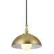 preview thumbnail 2 of 4, Kichler Lighting Fira 14 inch 1-Light Pendant Natural Brass and Black