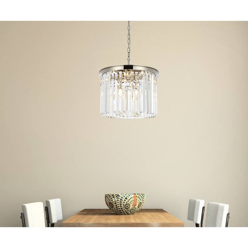 Royce Edge 6-Light Polished Nickel Pendant