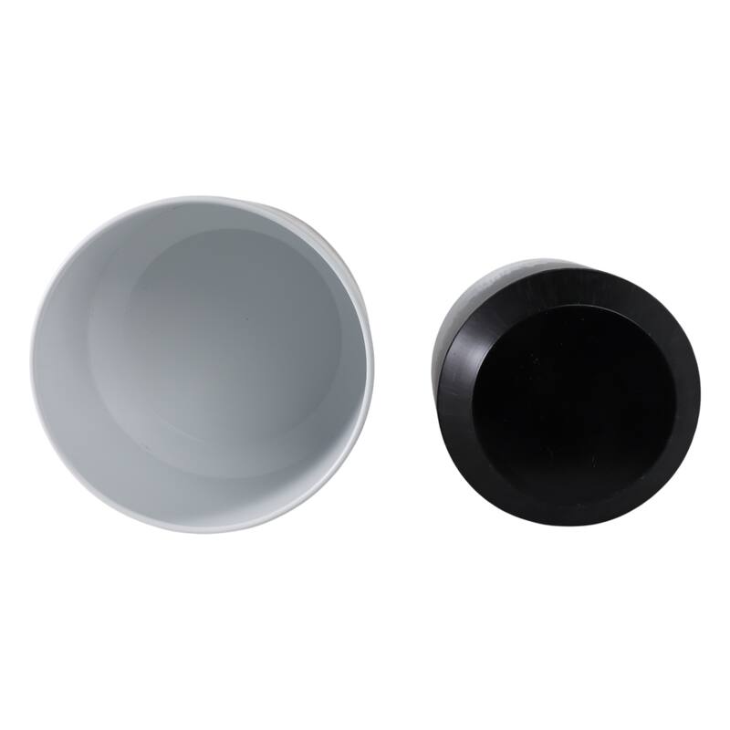 Metal Planters Sleek Modern Stands Decorative Accent Design (Set of 2)
