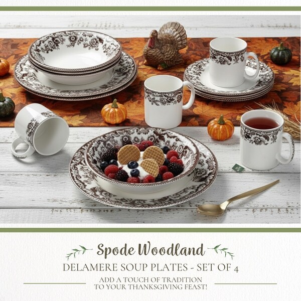 Spode Set of 4 Delamere Plates - Bed Bath & Beyond - 38394885
