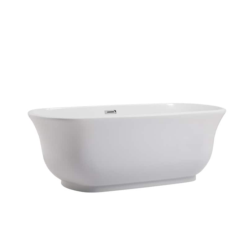 Cameron Soaking Bathtub in Glossy White