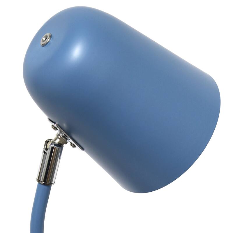 Desk Lamp with Conical Shade and Pen Holder - 15.75" - Blue