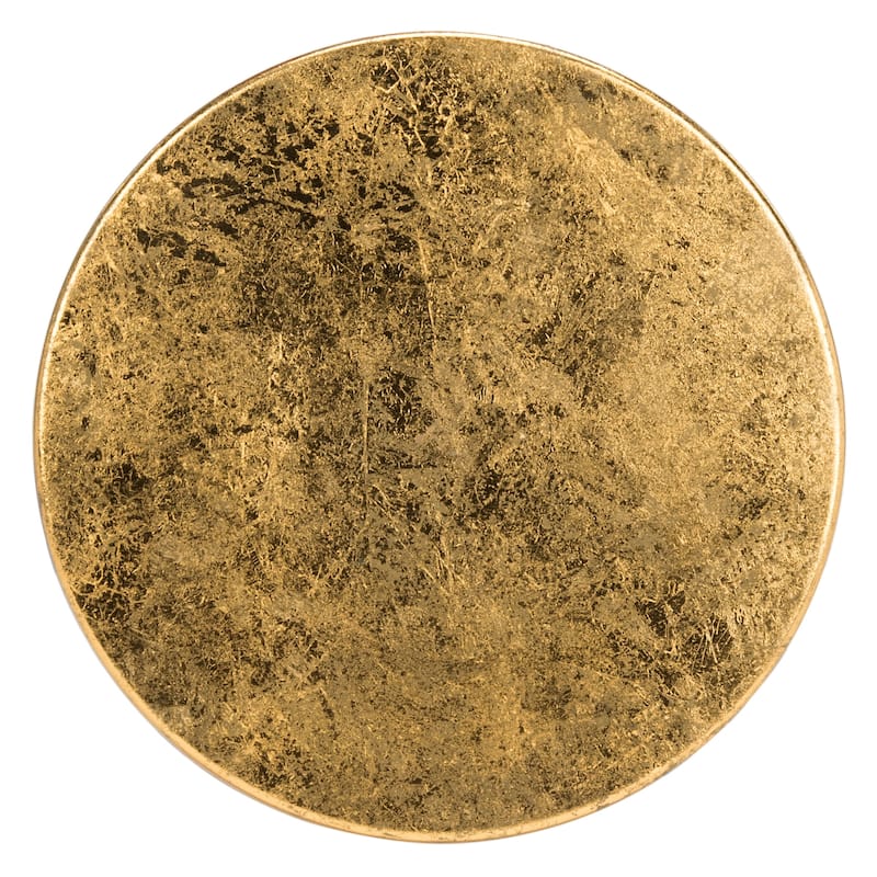 SAFAVIEH Paulette Gold Leaf Counter Stool - 17" x 17" x 24" - 17Wx17Dx24H