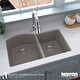 preview thumbnail 10 of 56, Karran Undermount Quartz Double Bowl Kitchen Sink