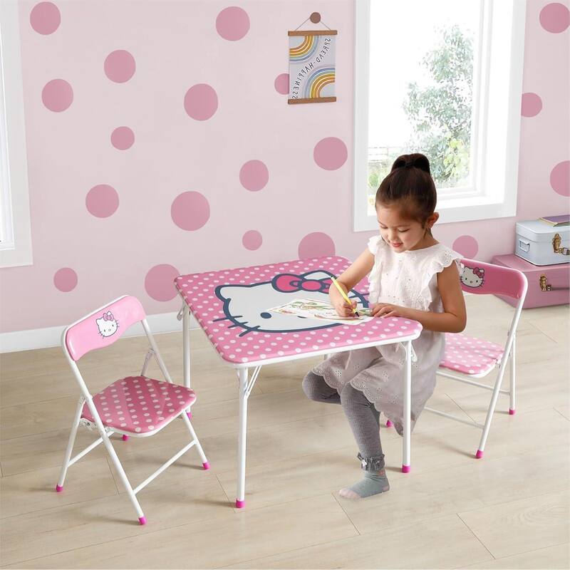 Sanrio Hello Kitty 3 Piece Childrens Table and Chair Set