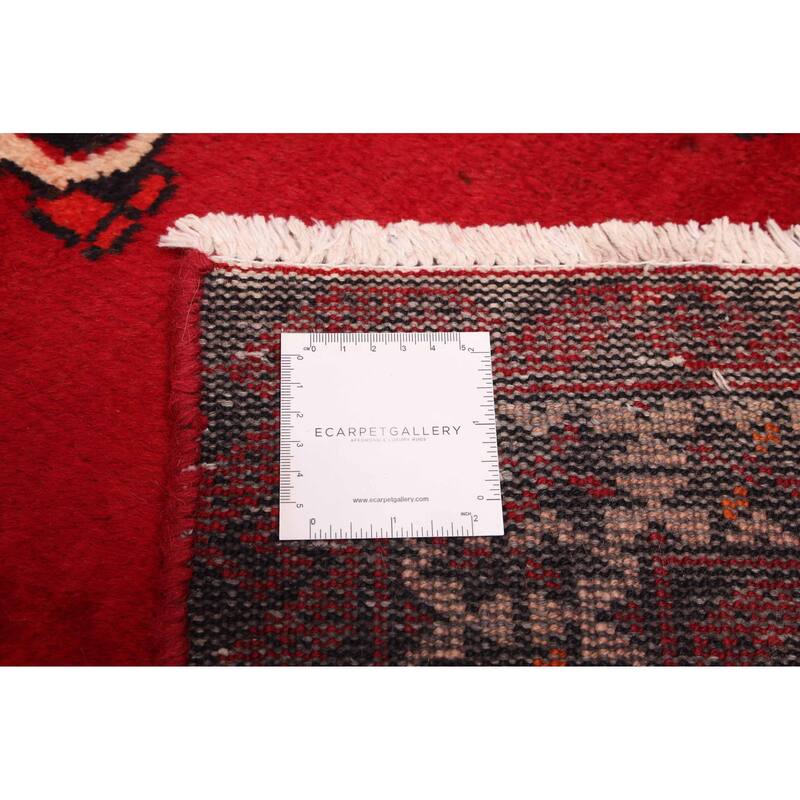 ECARPETGALLERY Hand-knotted Andelz Red Wool Rug - 4'0 x 6'11