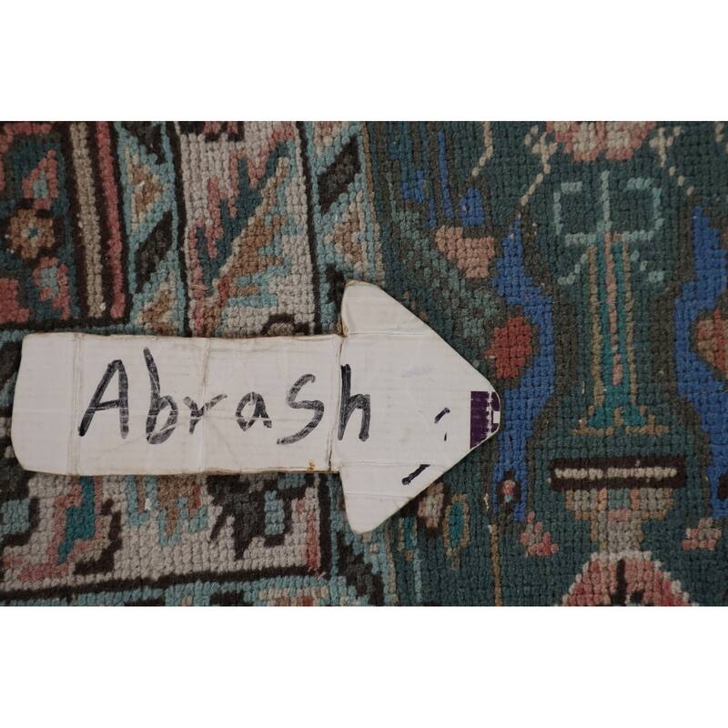 Over Dyed Pink Tabriz Persian Vintage Rug Handmade Wool Carpet - 9'9"x 12'7"