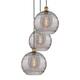 Option Brushed Brass / Light Smoke Deco Swirl
