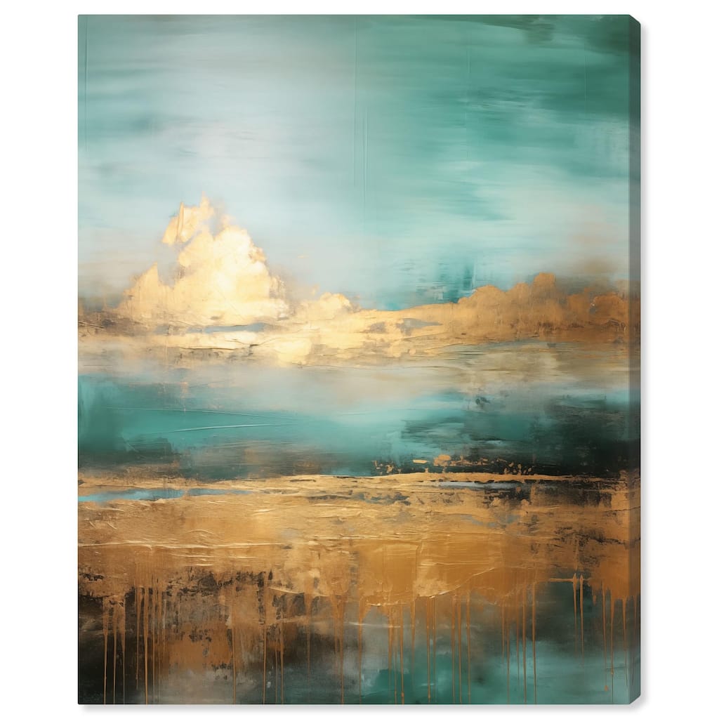 Cloudscape in Gold II Canvas by Art Remedy, Gallery Wrapped