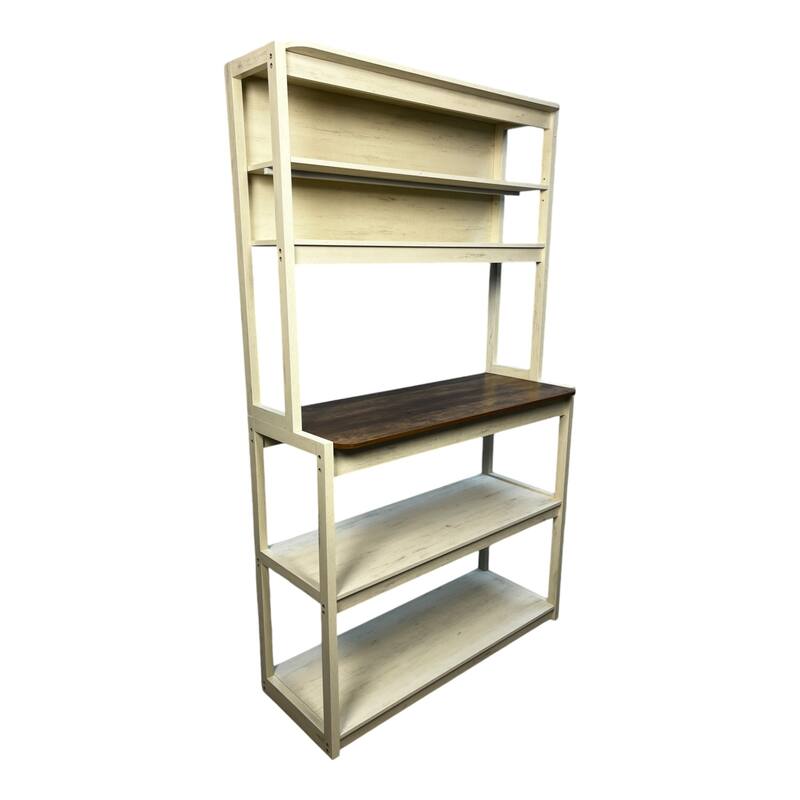 39.37" 5-Tier Bakers Rack for Kitchen with Storage, Coffee Bar, Kitchen Shelves, Microwave Stand